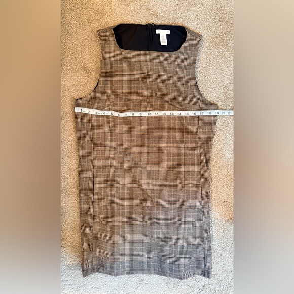H&M Brown Plaid Mini Dress - Picture 10 of 11